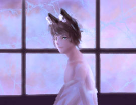 摸鱼自家崽崽_绘画作品