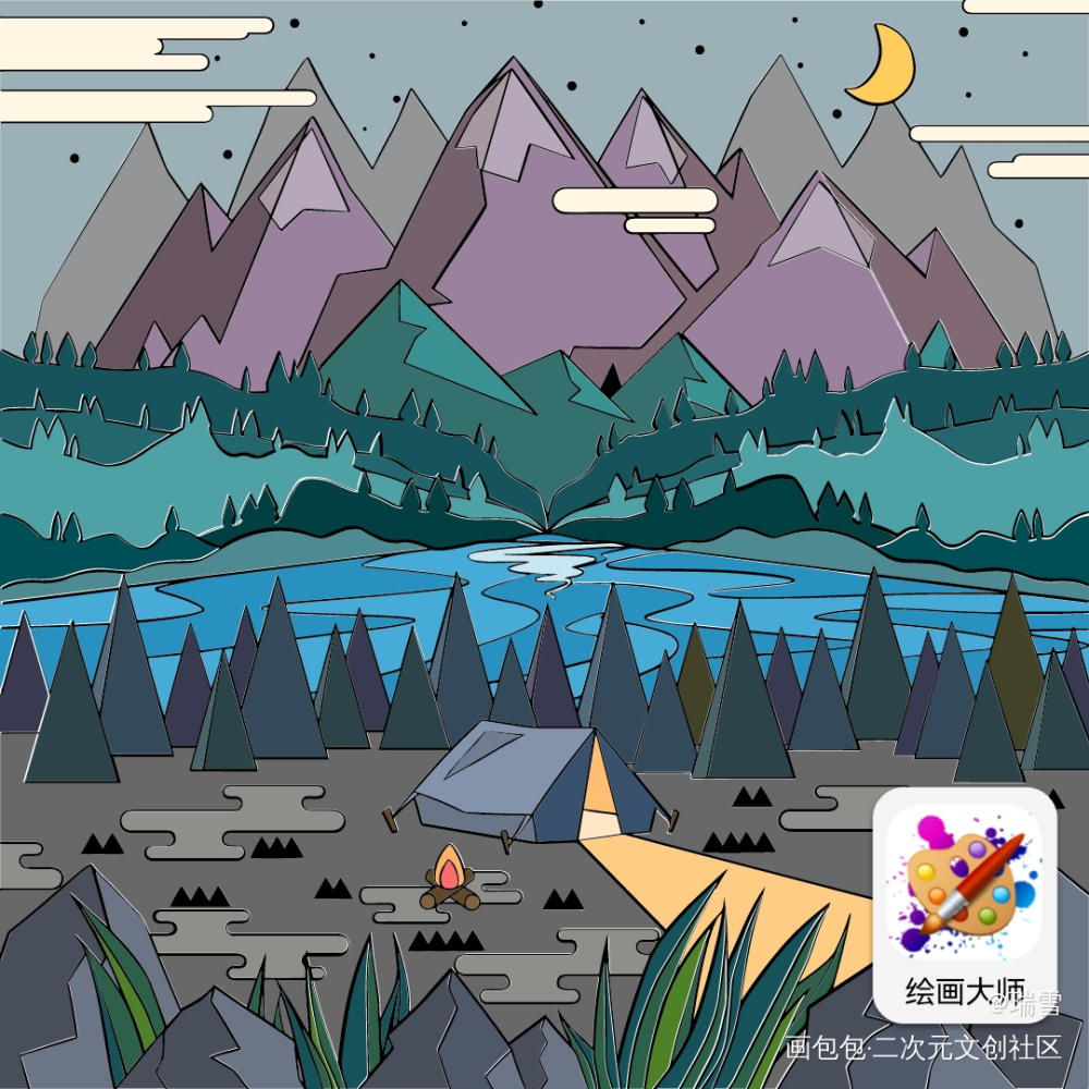 打卡19_风景绘画作品
