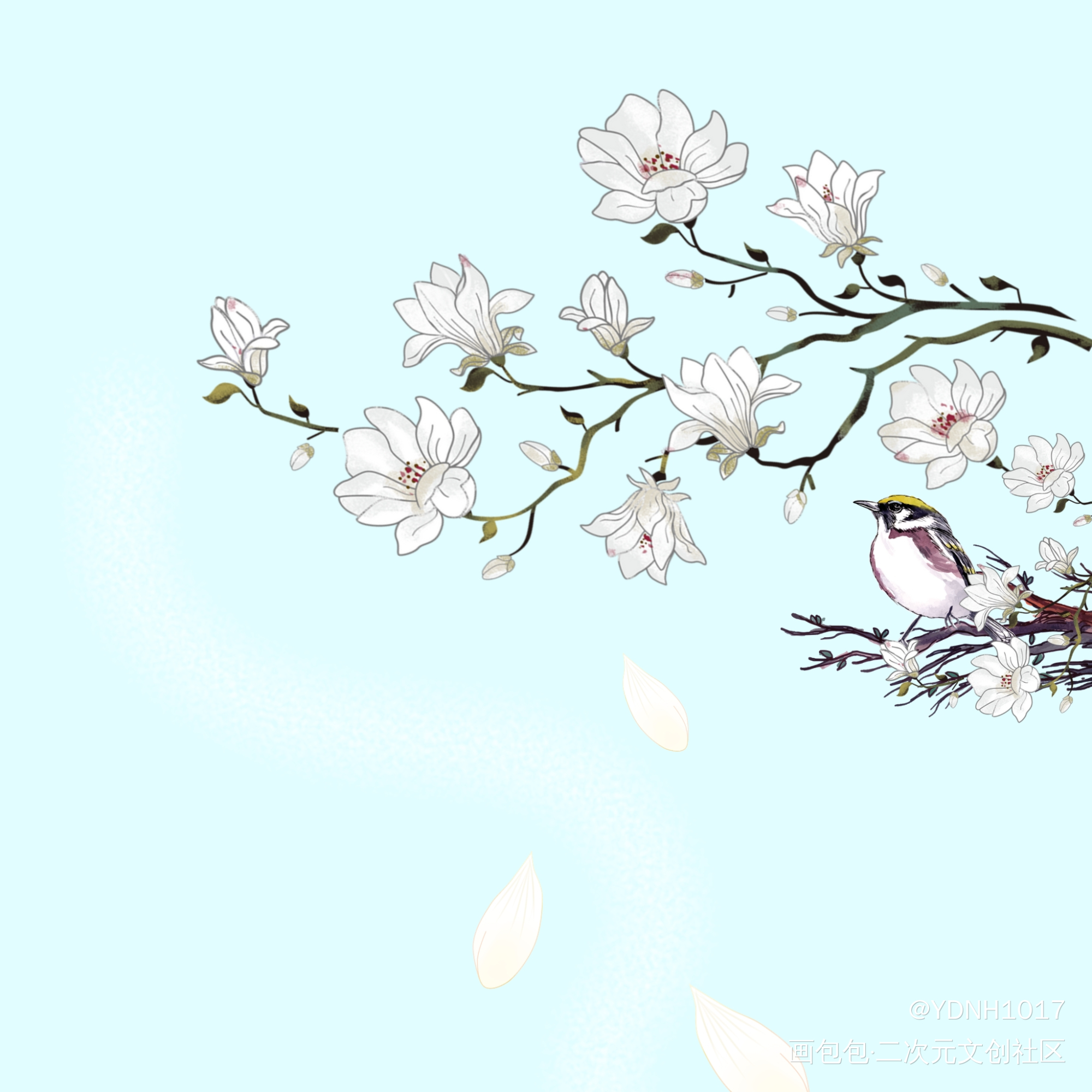 春日14_手绘绘画作品