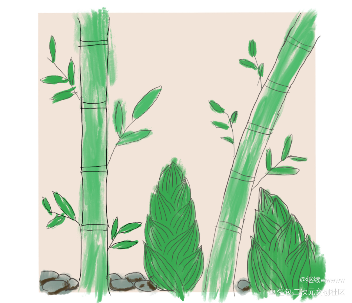 春笋_绘画绘画作品