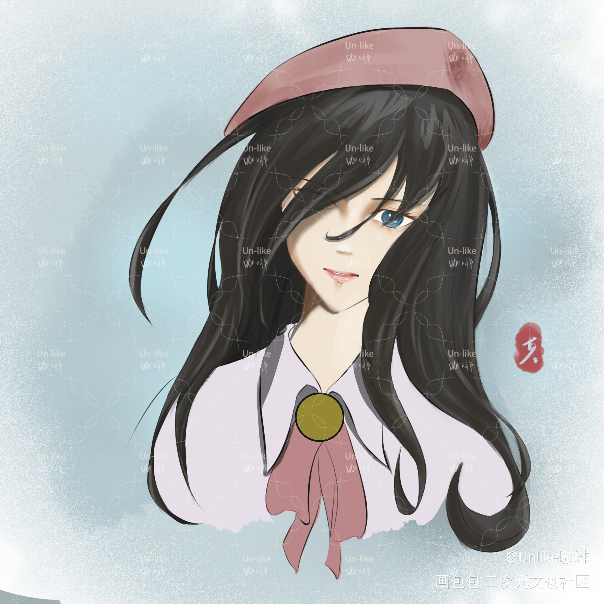 非主流野生成长原画师_板绘涂摸鱼页绘画作品