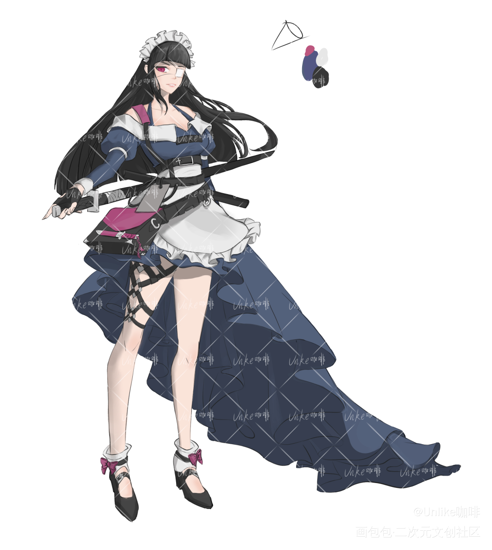 非主流野生成长原画师_板绘涂摸鱼页绘画作品