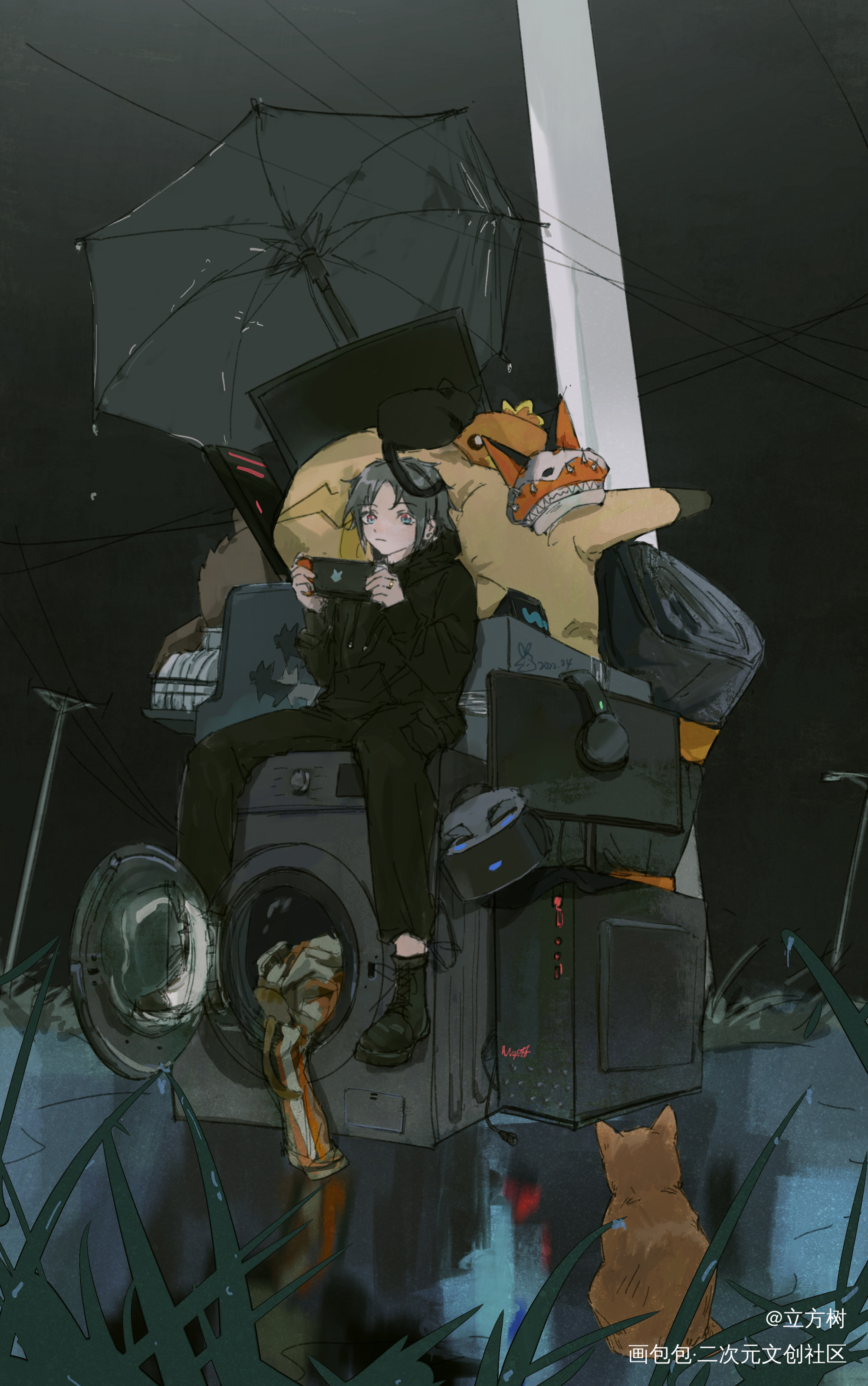 你也没地方可去吗_luxiemmystarias绘画作品