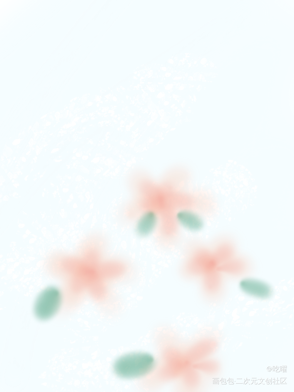 樱花_板绘涂摸鱼页绘画作品