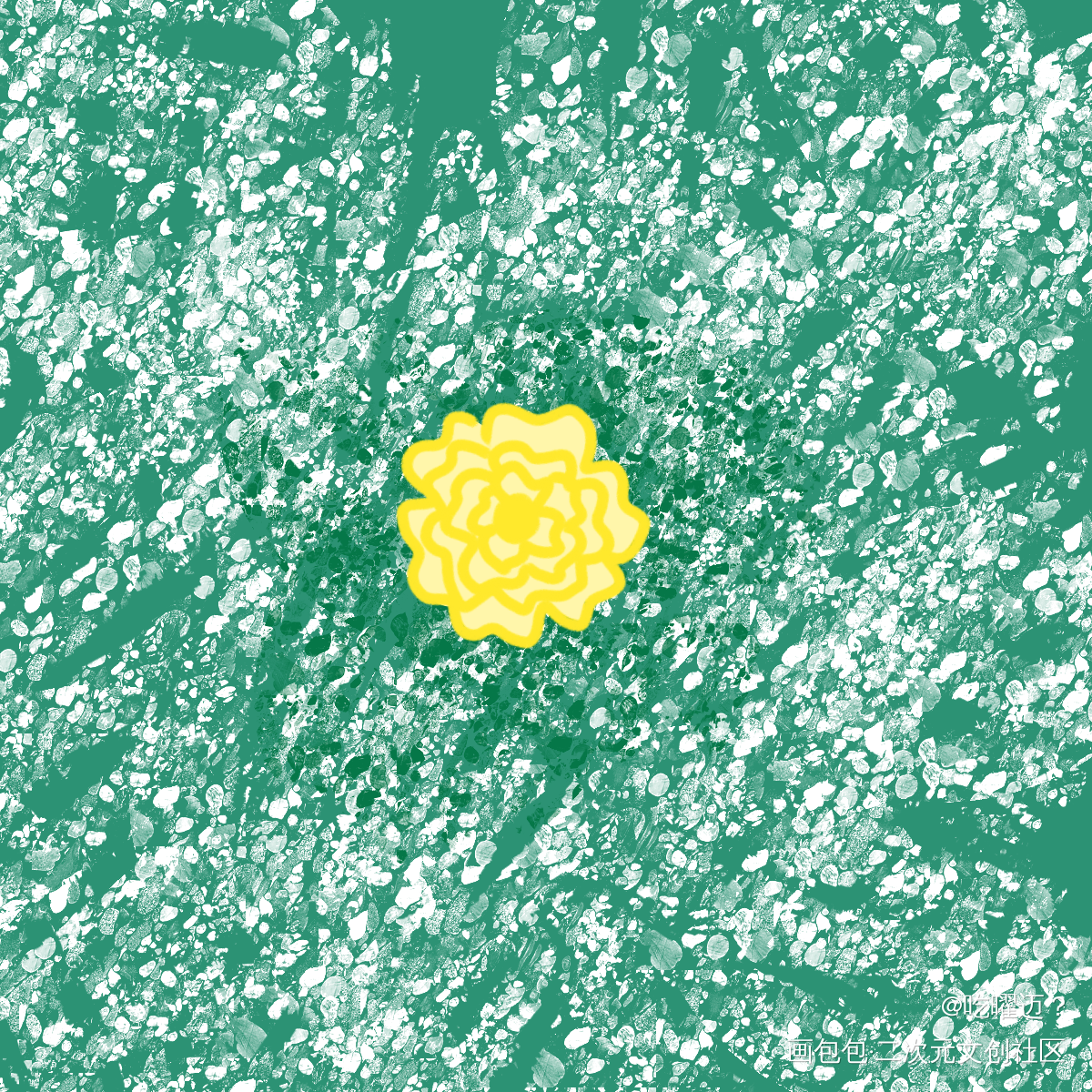 花_摸鱼页绘画作品