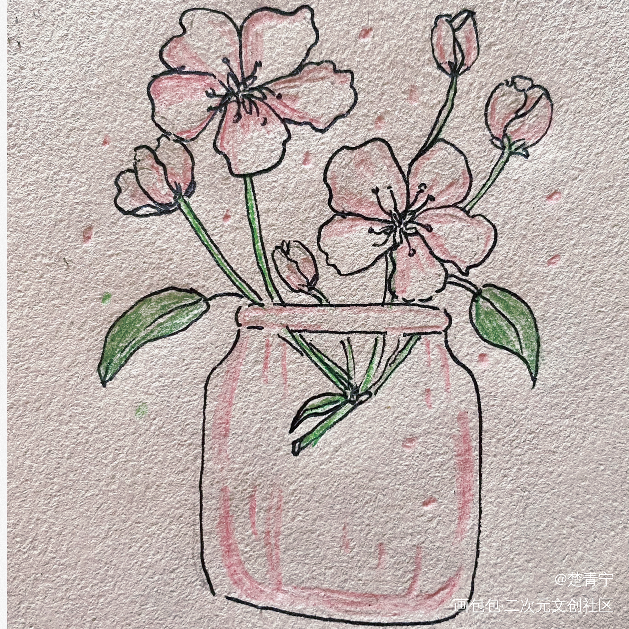 打卡_唤醒春日主题打卡绘画作品