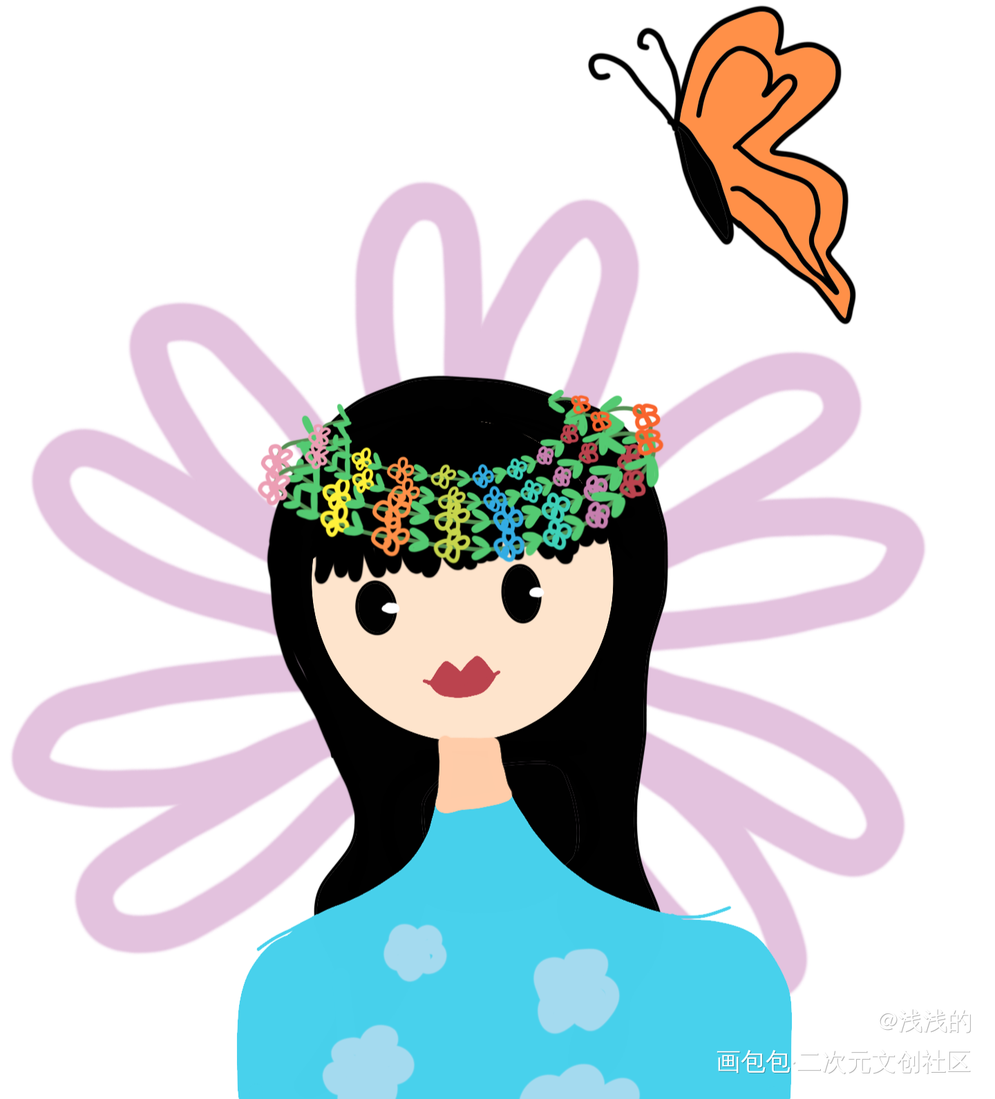 春_手绘绘画作品