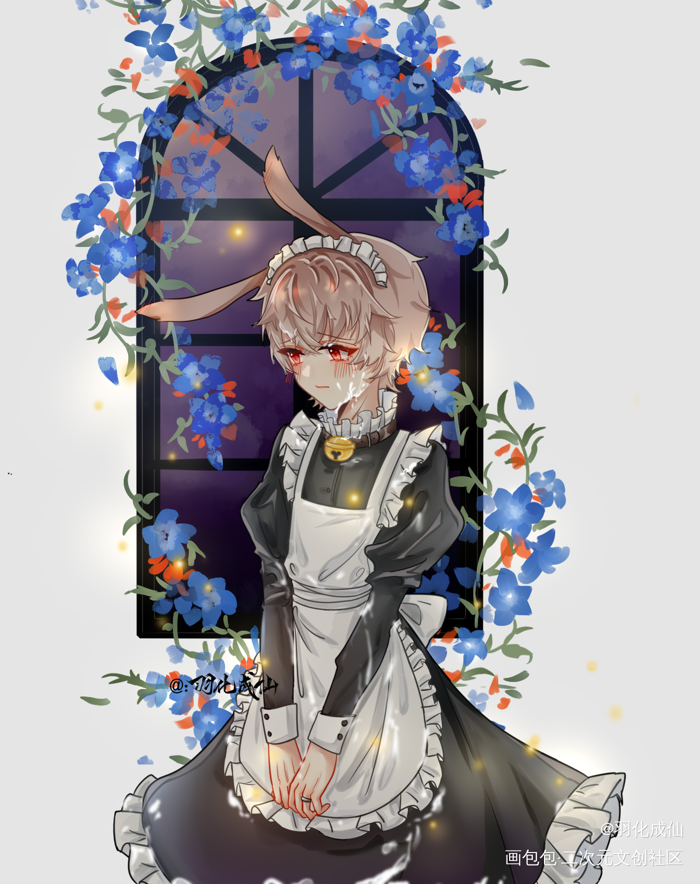 秀秀女仆装_娘娘腔188男团群秀李程秀同人绘画作品