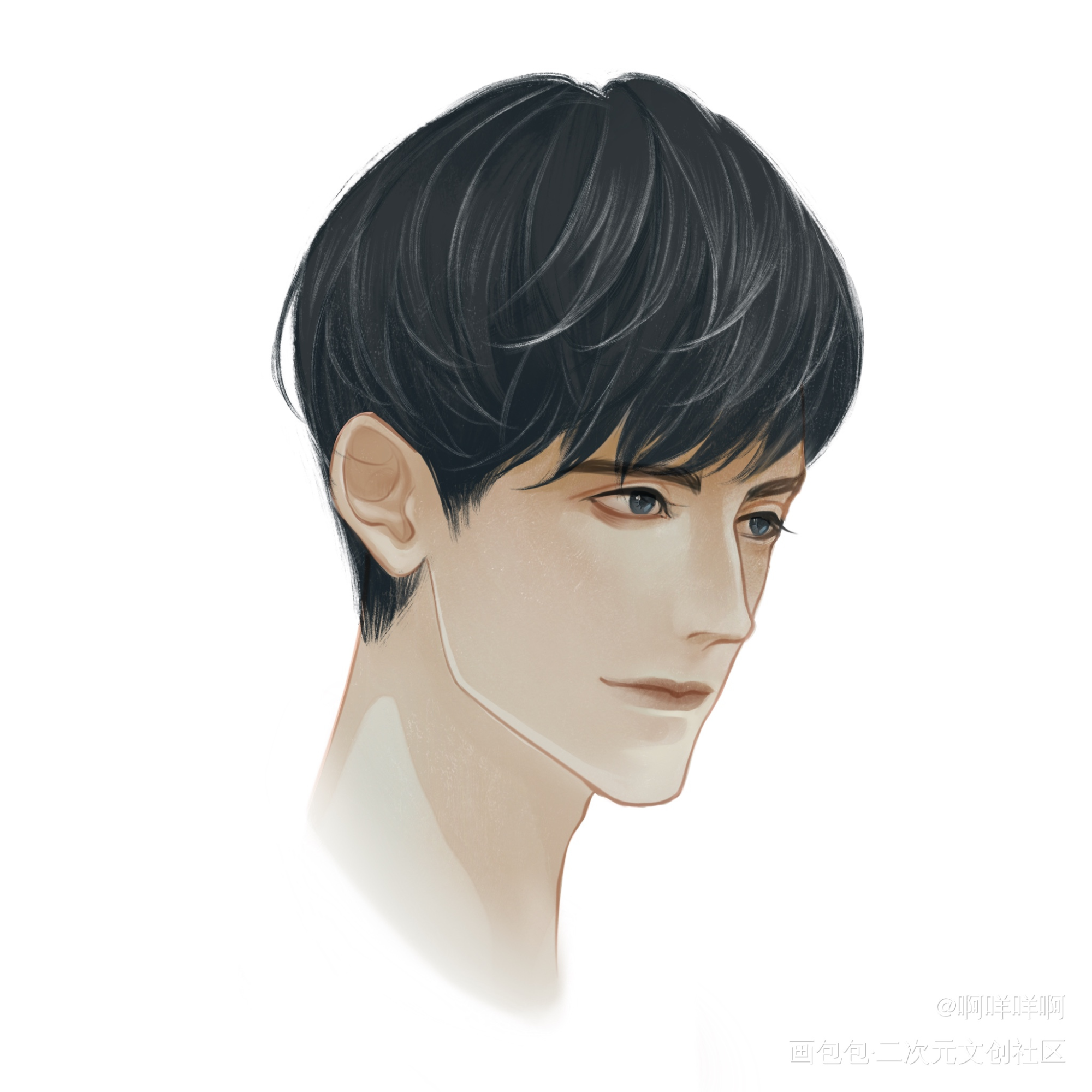 一组予呈情头_病案本予呈谢清呈贺予肉包不吃肉procreateipad画画绘画作品