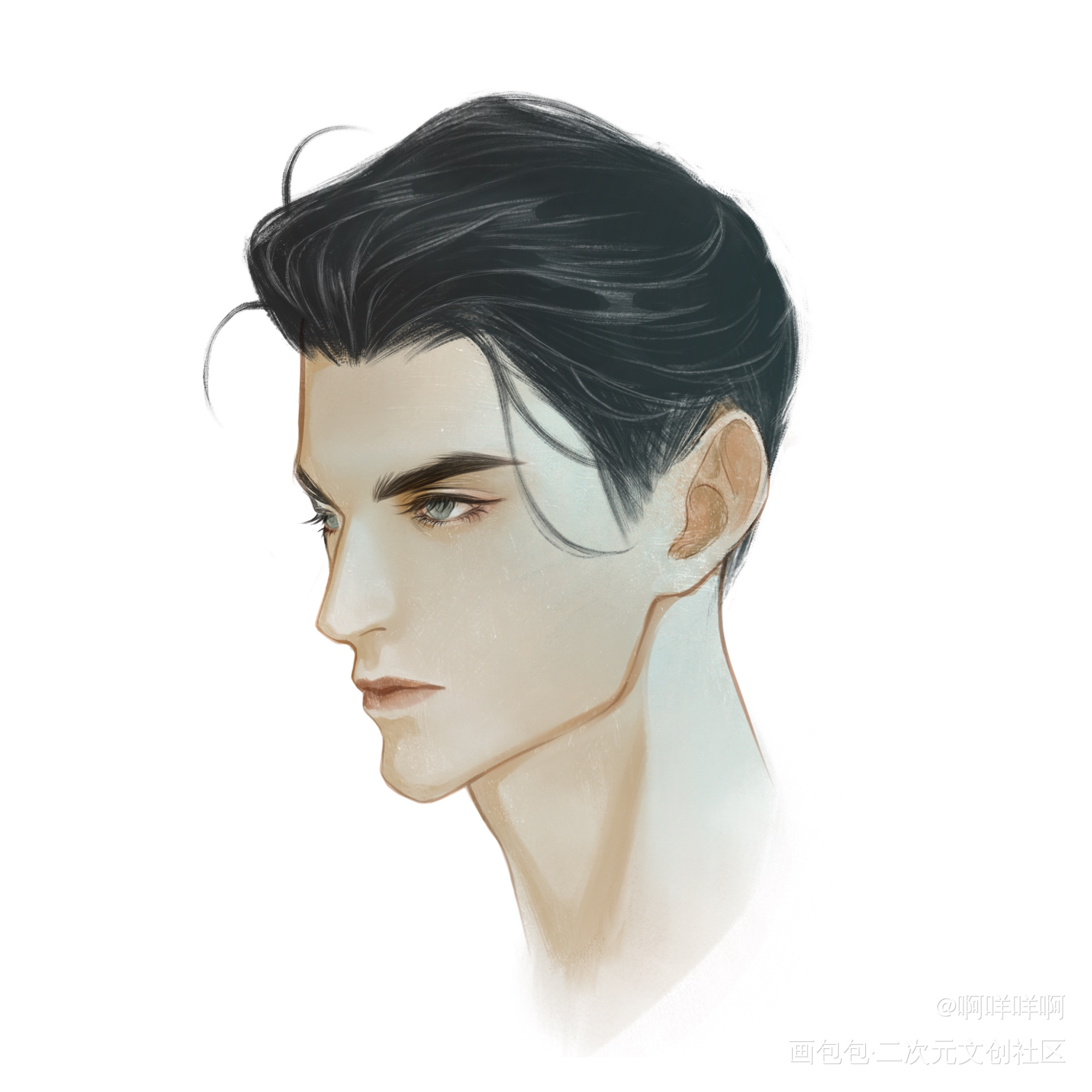 一组予呈情头_病案本予呈谢清呈贺予肉包不吃肉procreateipad画画绘画作品