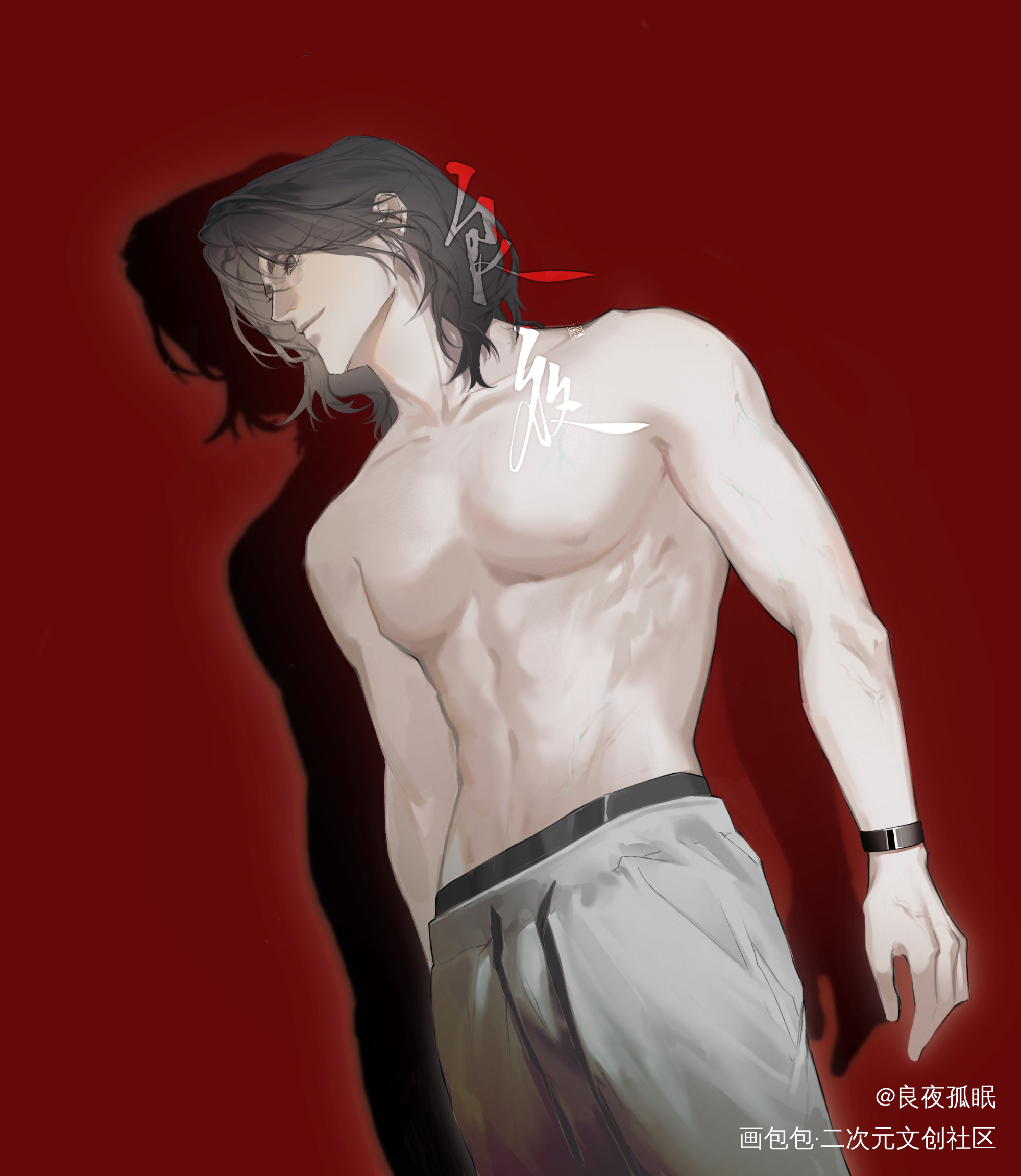 摸鱼摸鱼_188男团宋居寒绘画作品