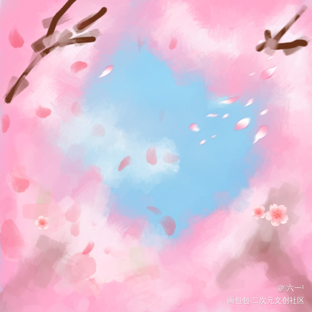 樱花_板绘涂绘画作品