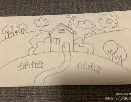 春天的草屋_绘画作品
