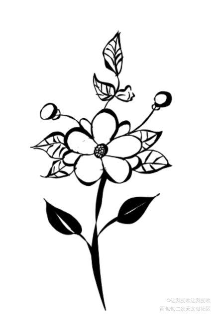 花_指绘绘画作品