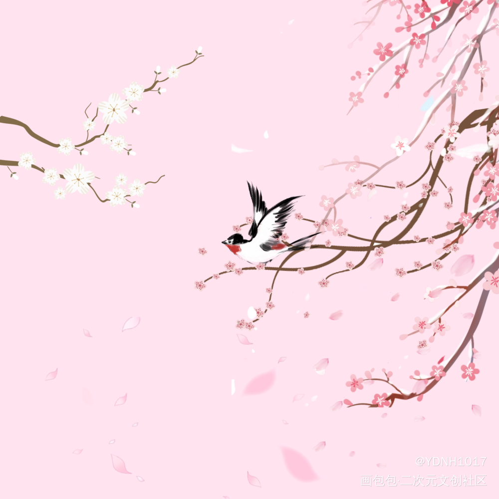 春日15_手绘绘画作品