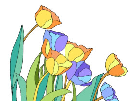 花儿对我笑_绘画作品