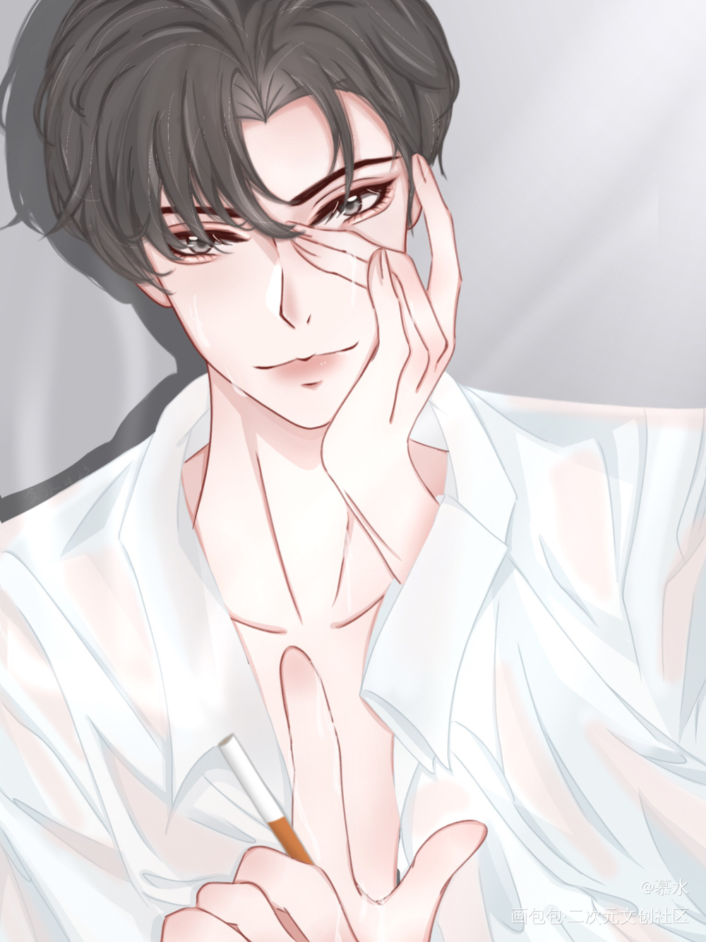 我爱简哥_188男团简隋英绘画作品
