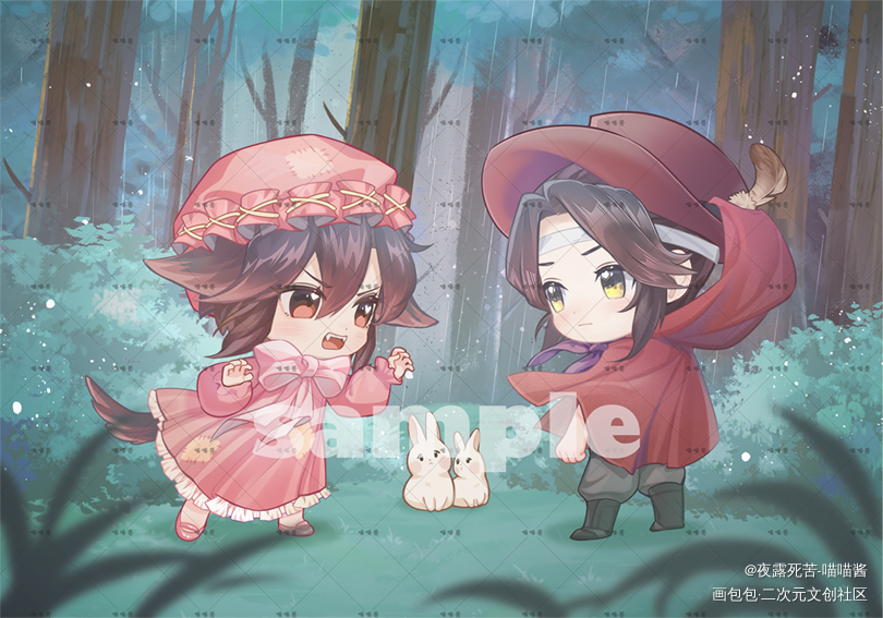 梦图记PA 猎人&狼外婆（一）_魔道祖师忘羡绘画作品