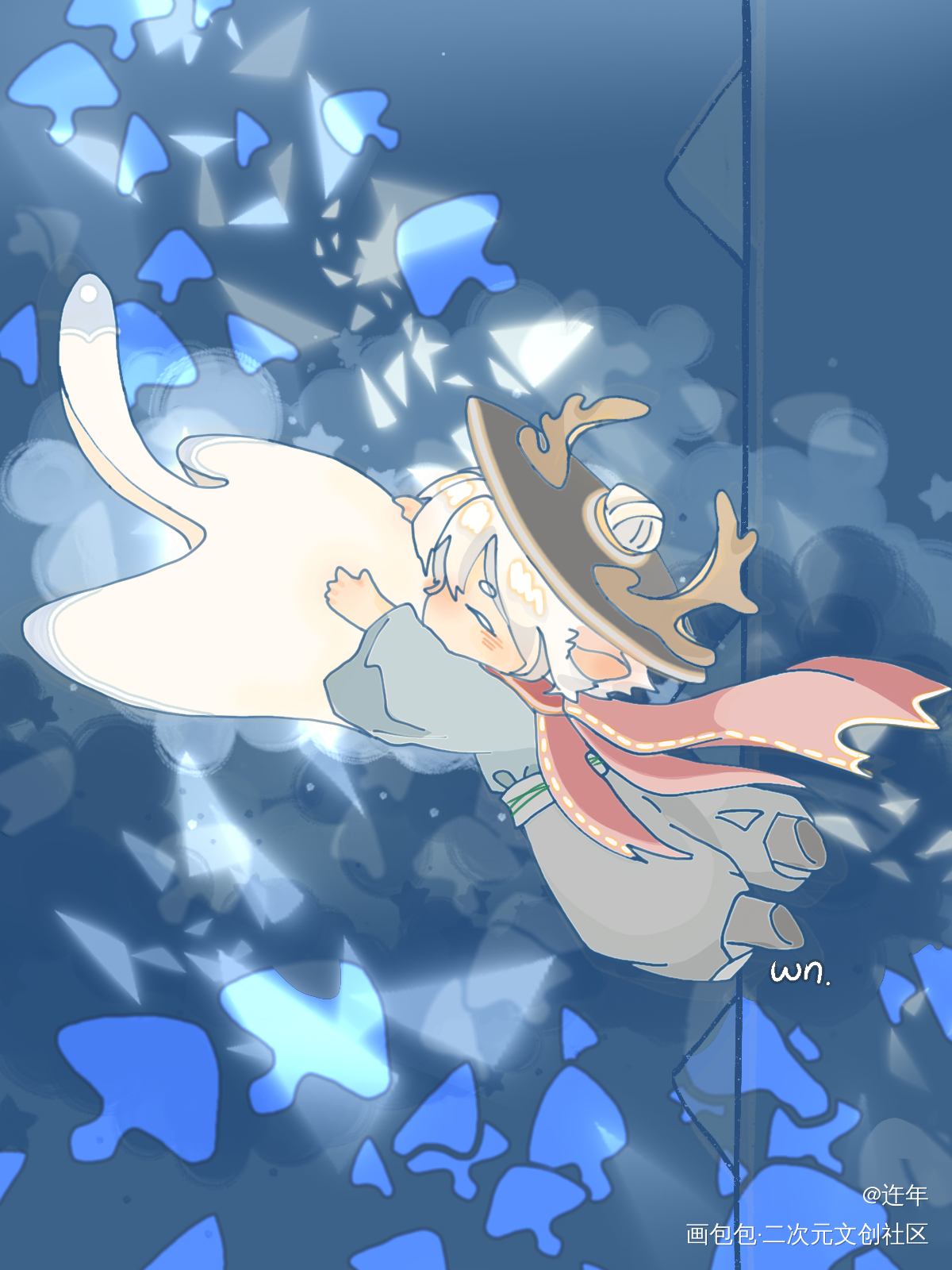 回家吧_光遇箬笠光遇箬笠光遇sky绘画作品