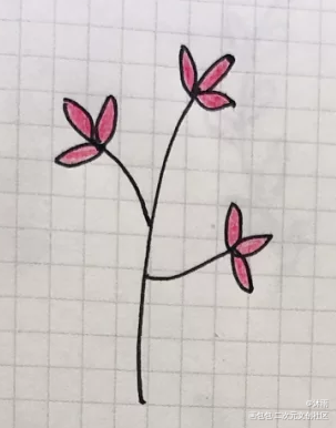 小花_手绘绘画作品