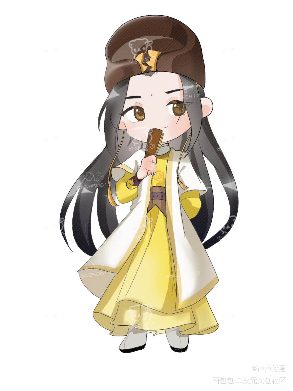 一隻小瑤妹～_魔道祖師q版繪畫作品