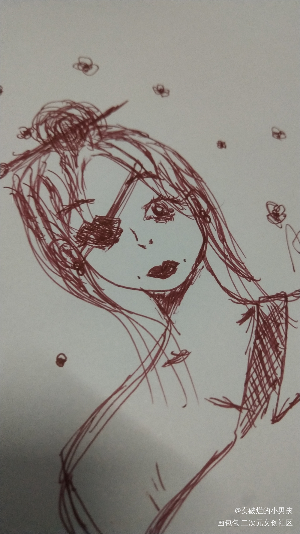 ●)o(●_手绘绘画作品