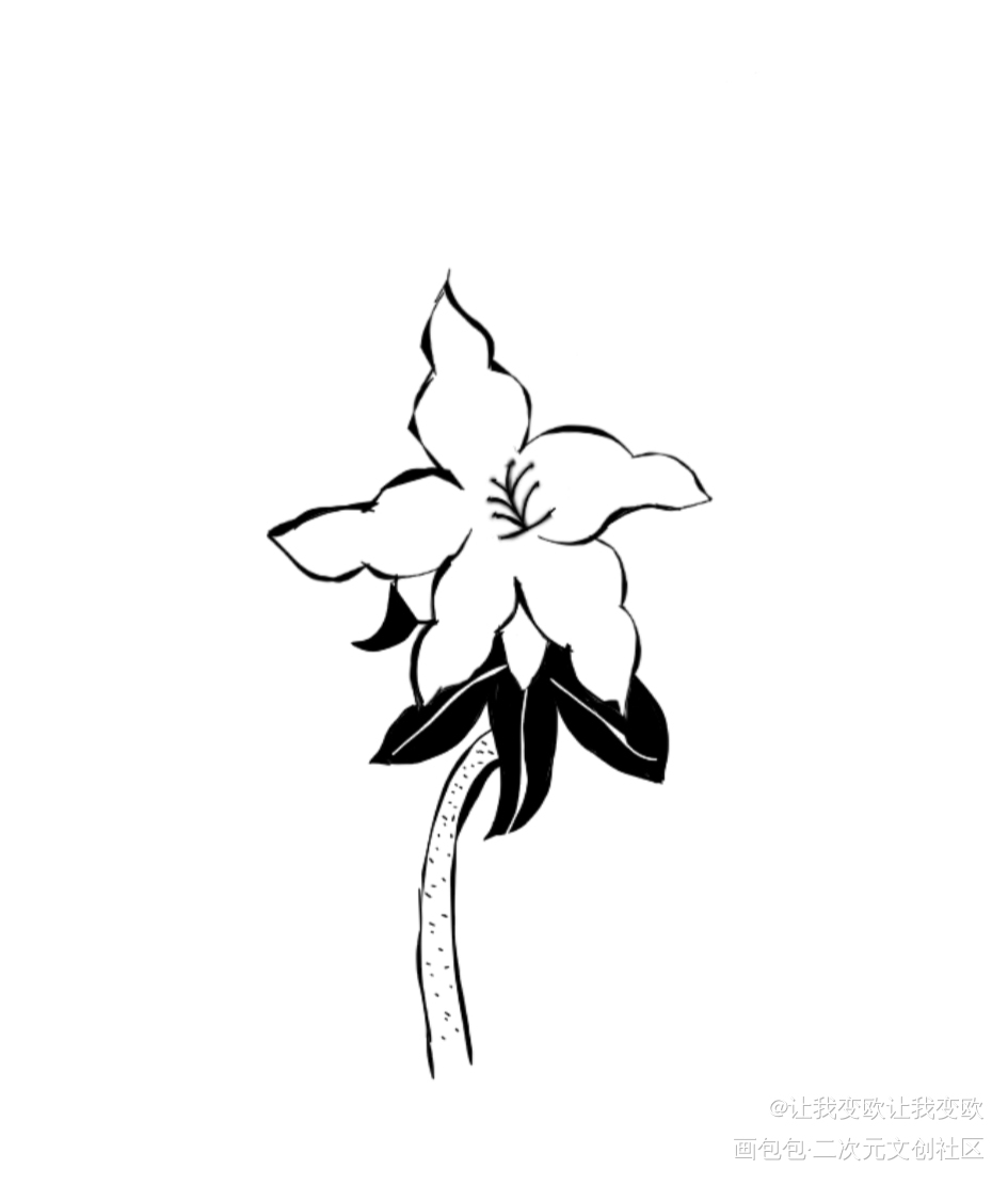 花_指绘绘画作品