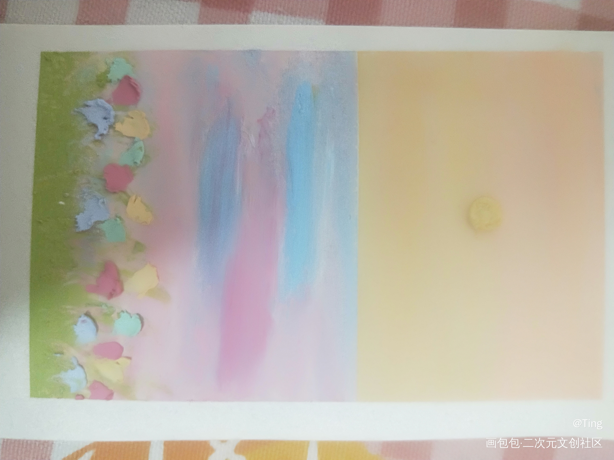 _重彩油画棒绘画作品