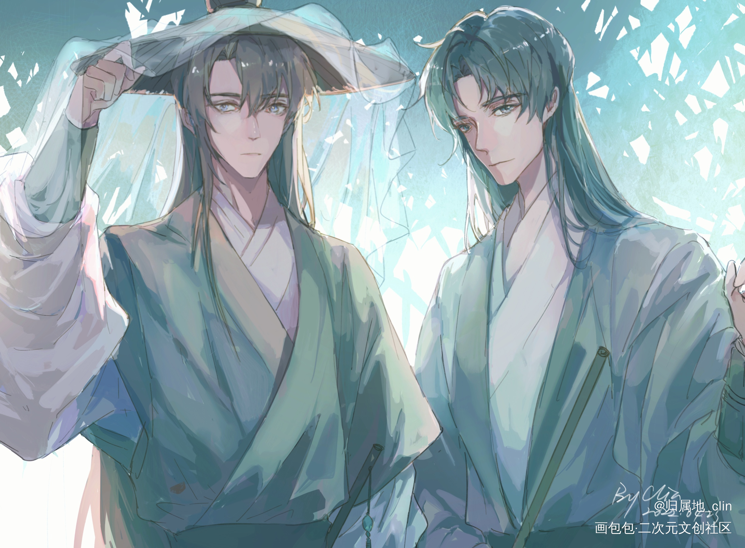 喻王/随便涂涂_全职高手喻王喻文州王杰希同人绘画作品