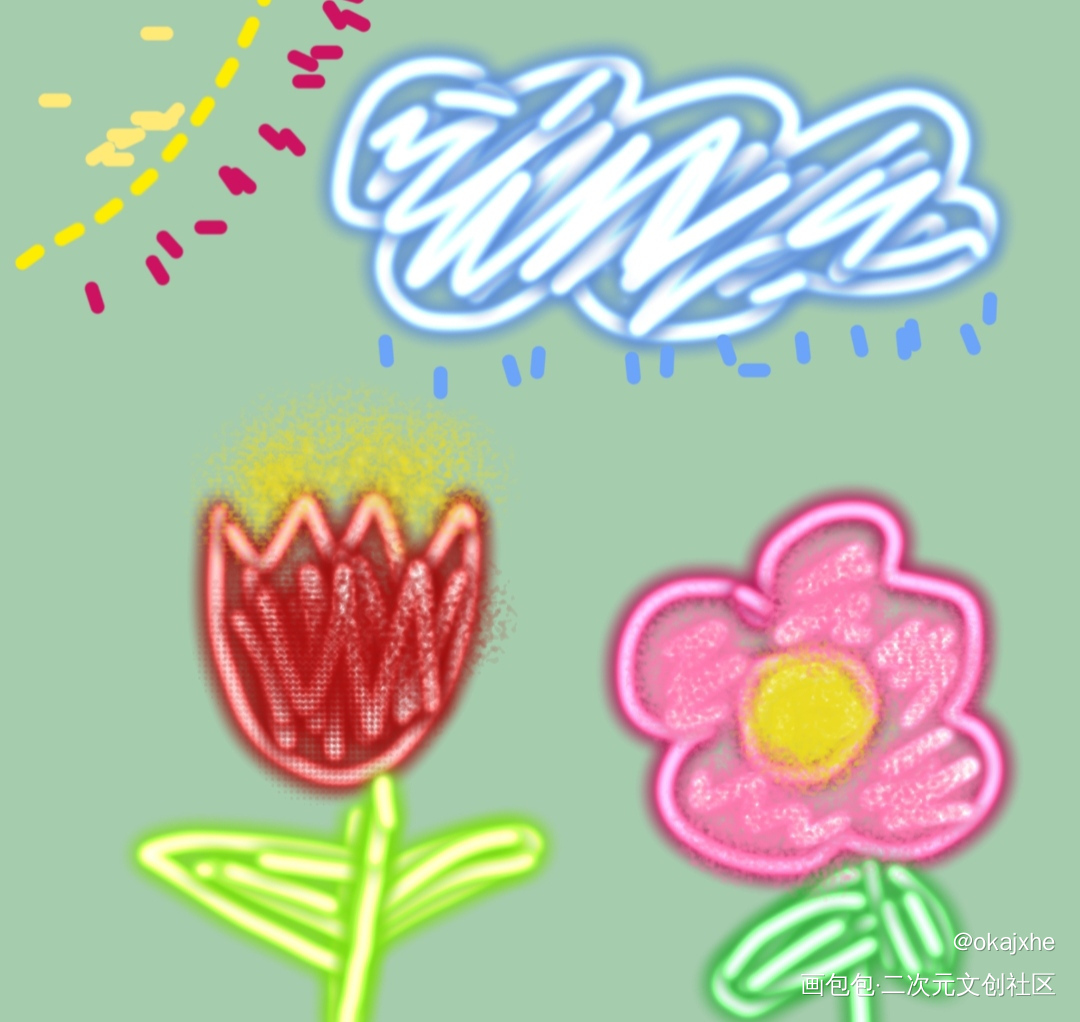 小花花_手绘绘画作品