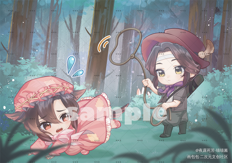 梦图记pa 猎人&狼外婆（二）_魔道祖师忘羡绘画作品