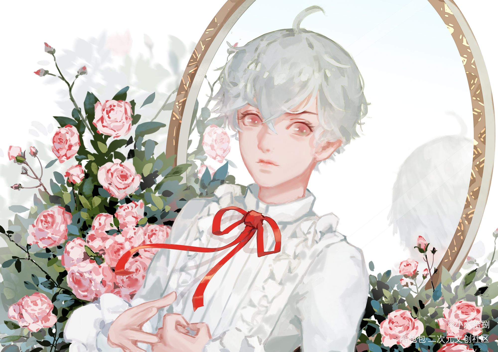 小正太_板绘涂摸鱼页厚涂绘画作品