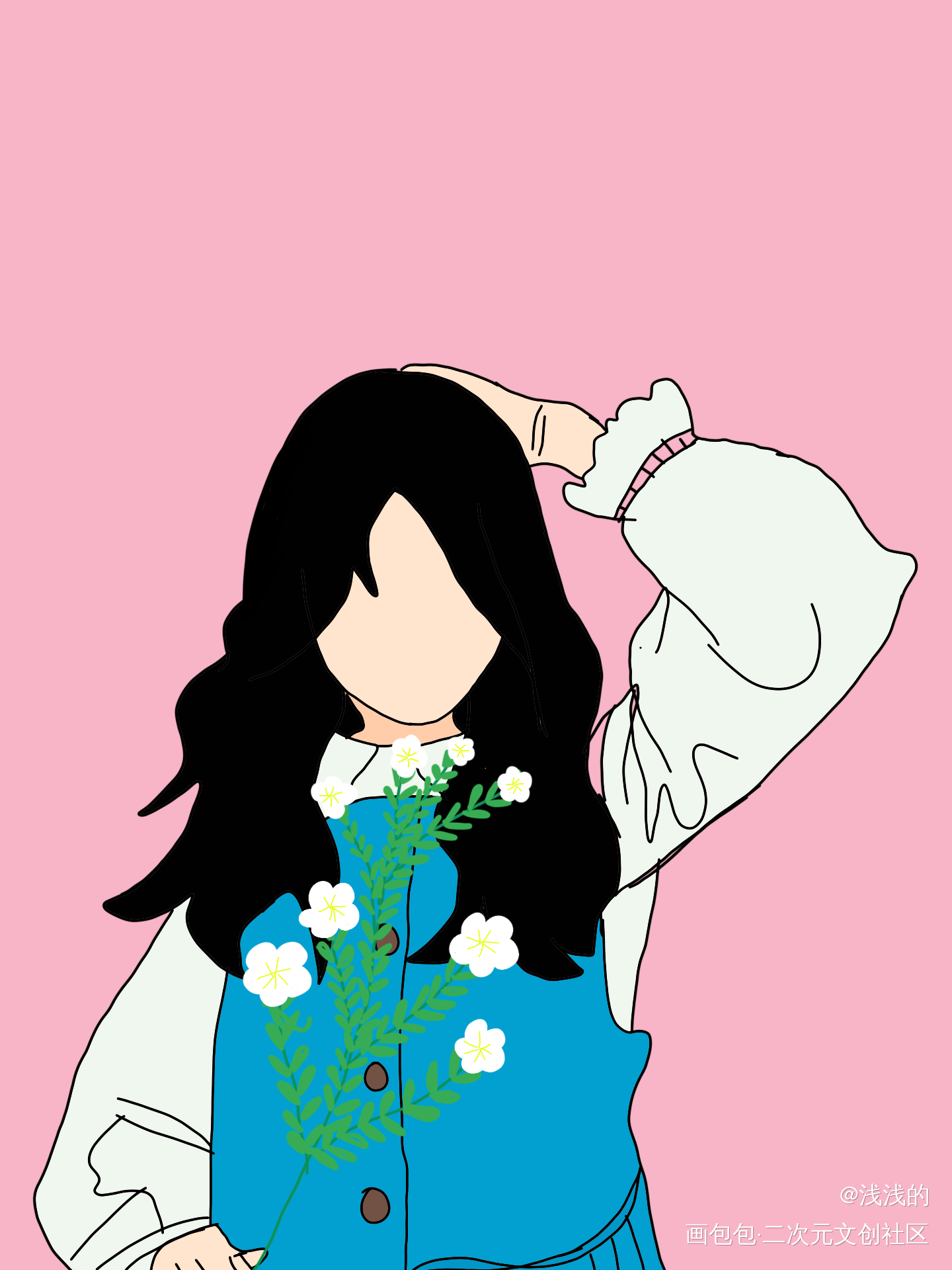 春_手绘绘画作品