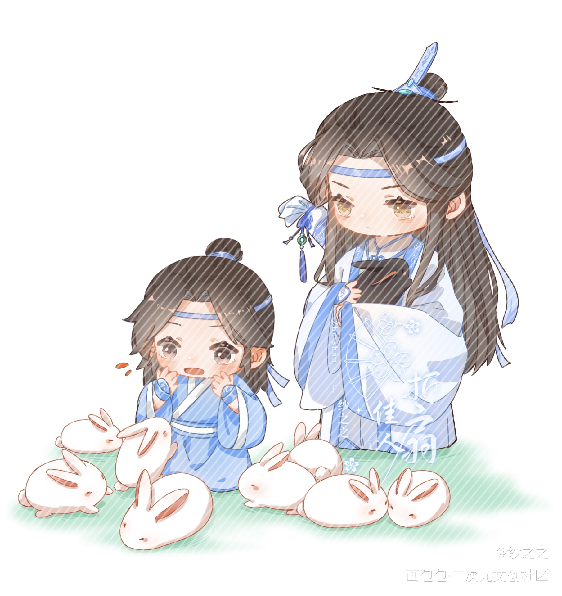 魔道-忘羡-（66）_魔道祖师忘羡蓝忘机魏无羡Q版同人绘画作品