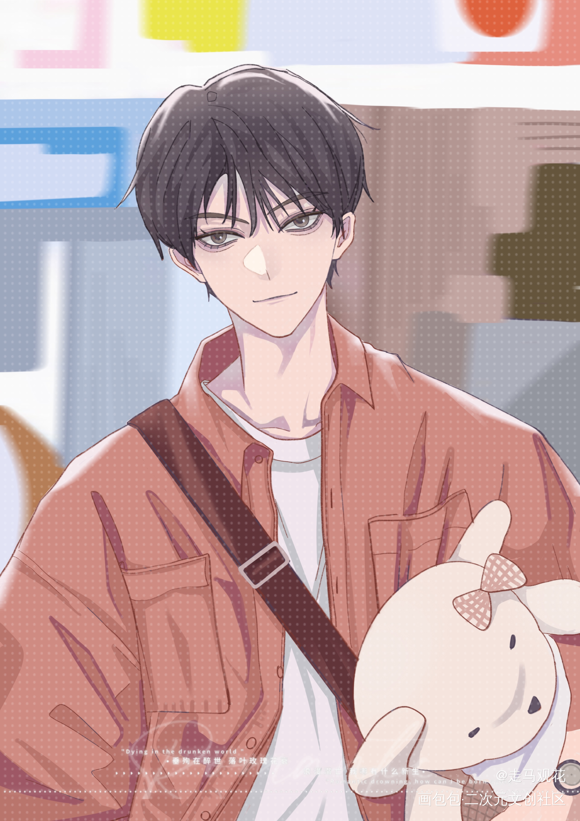 檀健次_平涂插画檀健次procreate绘画作品