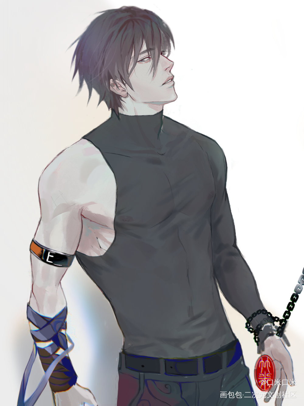 一只小鲨鱼_王者荣耀澜同人绘画作品