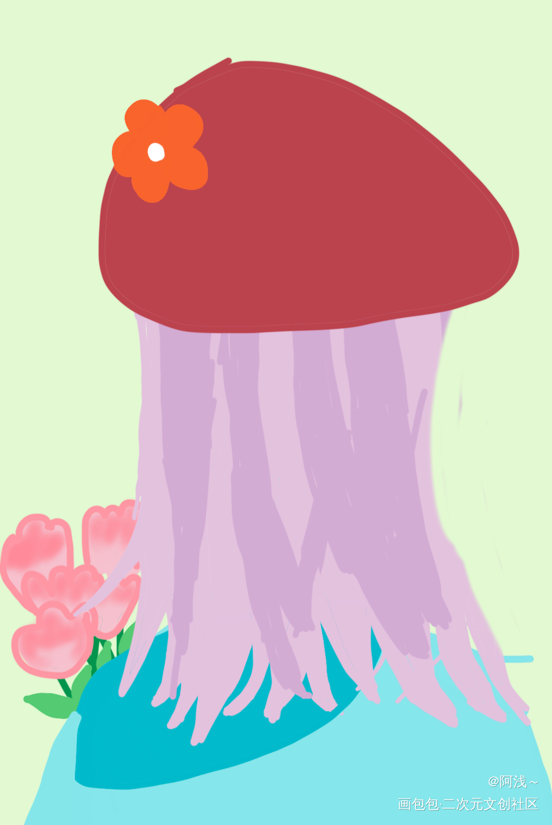 打卡_手绘绘画作品