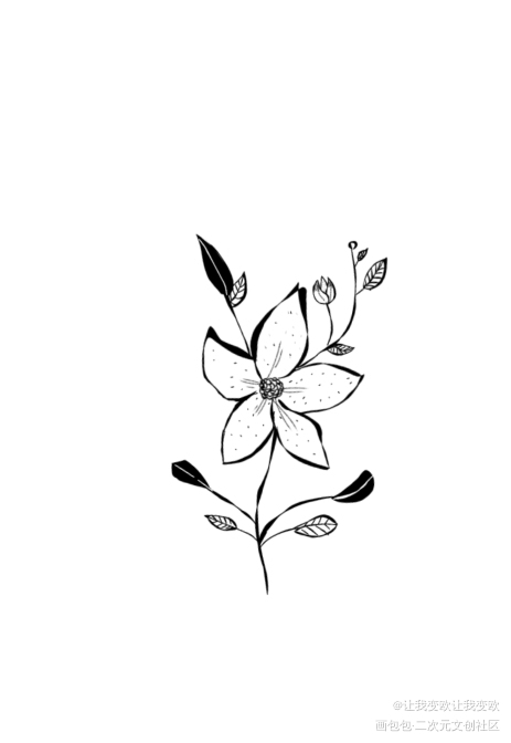 花_指绘绘画作品