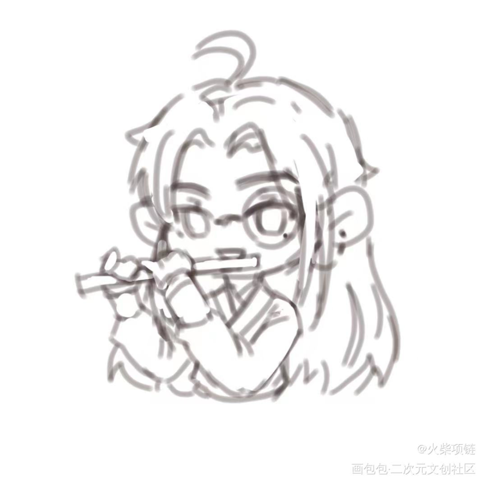 大帅吹笛子啦！_杀破狼长顾长庚顾昀绘画作品