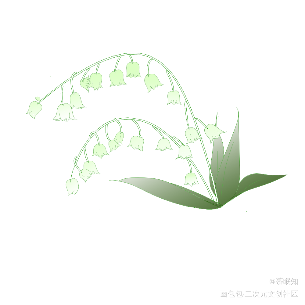 铃兰_手绘绘画作品