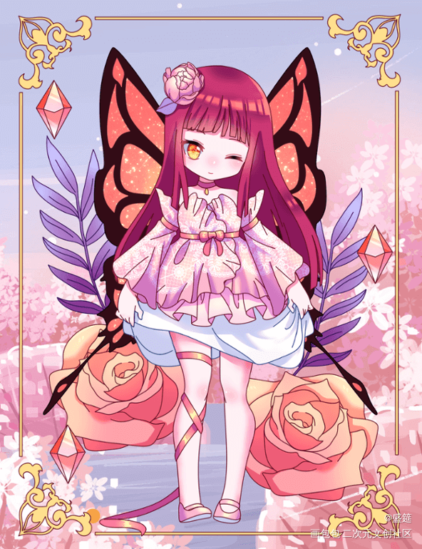 春日花仙_模板人物绘画作品