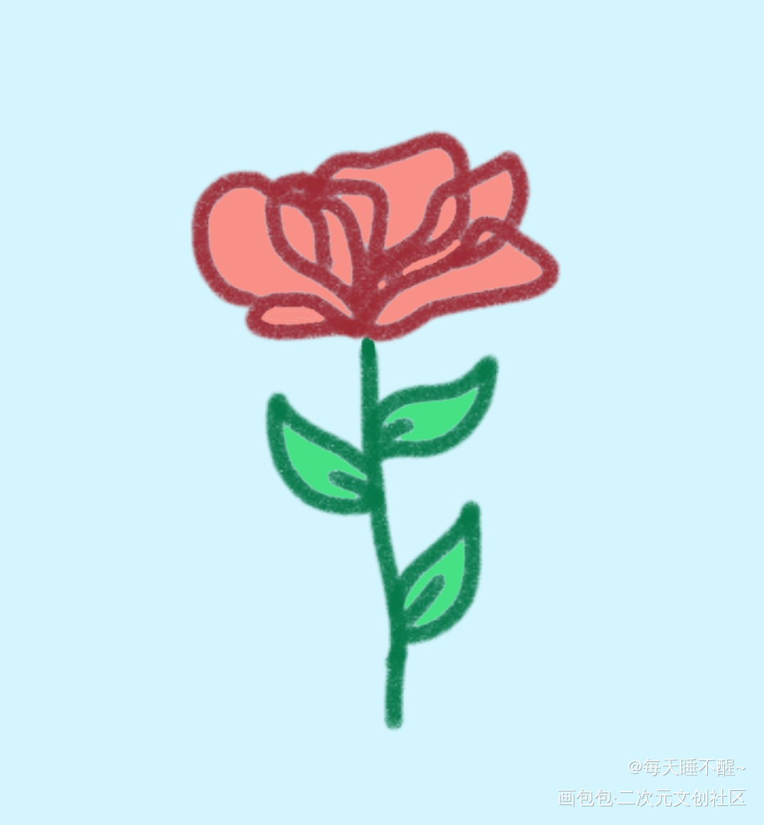 花花_唤醒春日主题打卡绘画作品