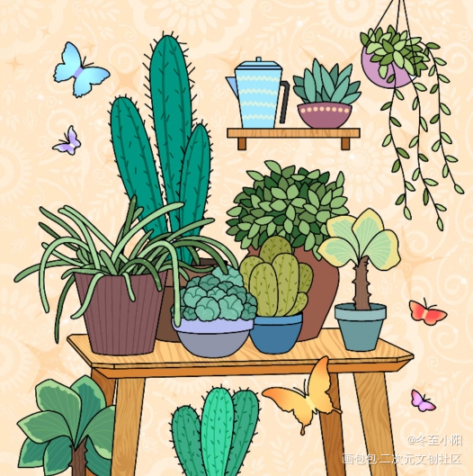 春满屋_平涂绘画作品