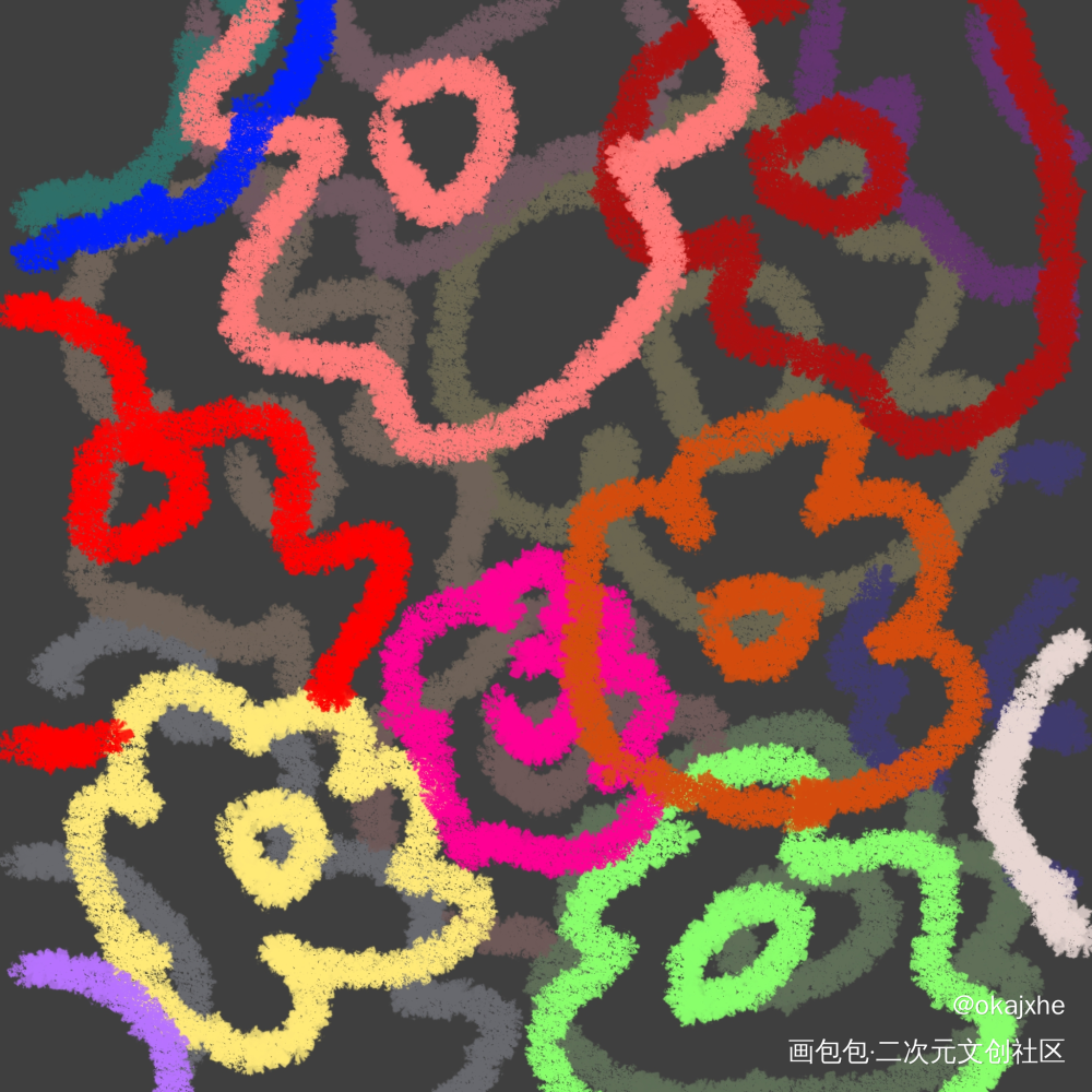 花_指绘绘画作品