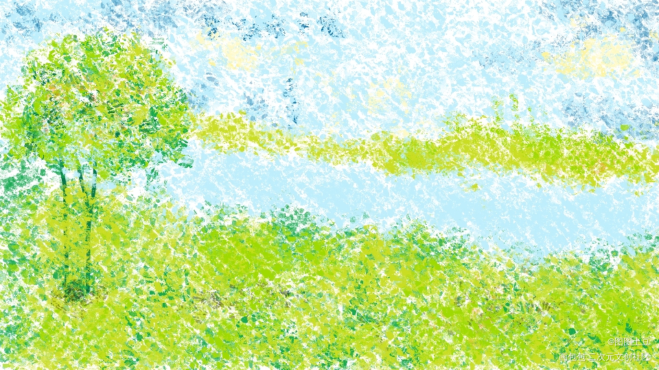 春天_唤醒春日主题打卡绘画作品