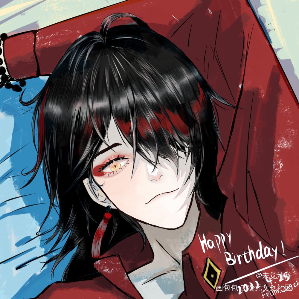 vox生日快乐_同人luxiemvoxakumaVtuber绘画作品