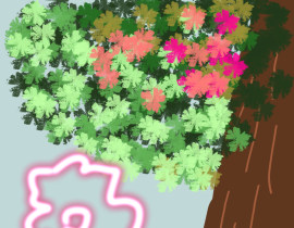树下花_绘画作品