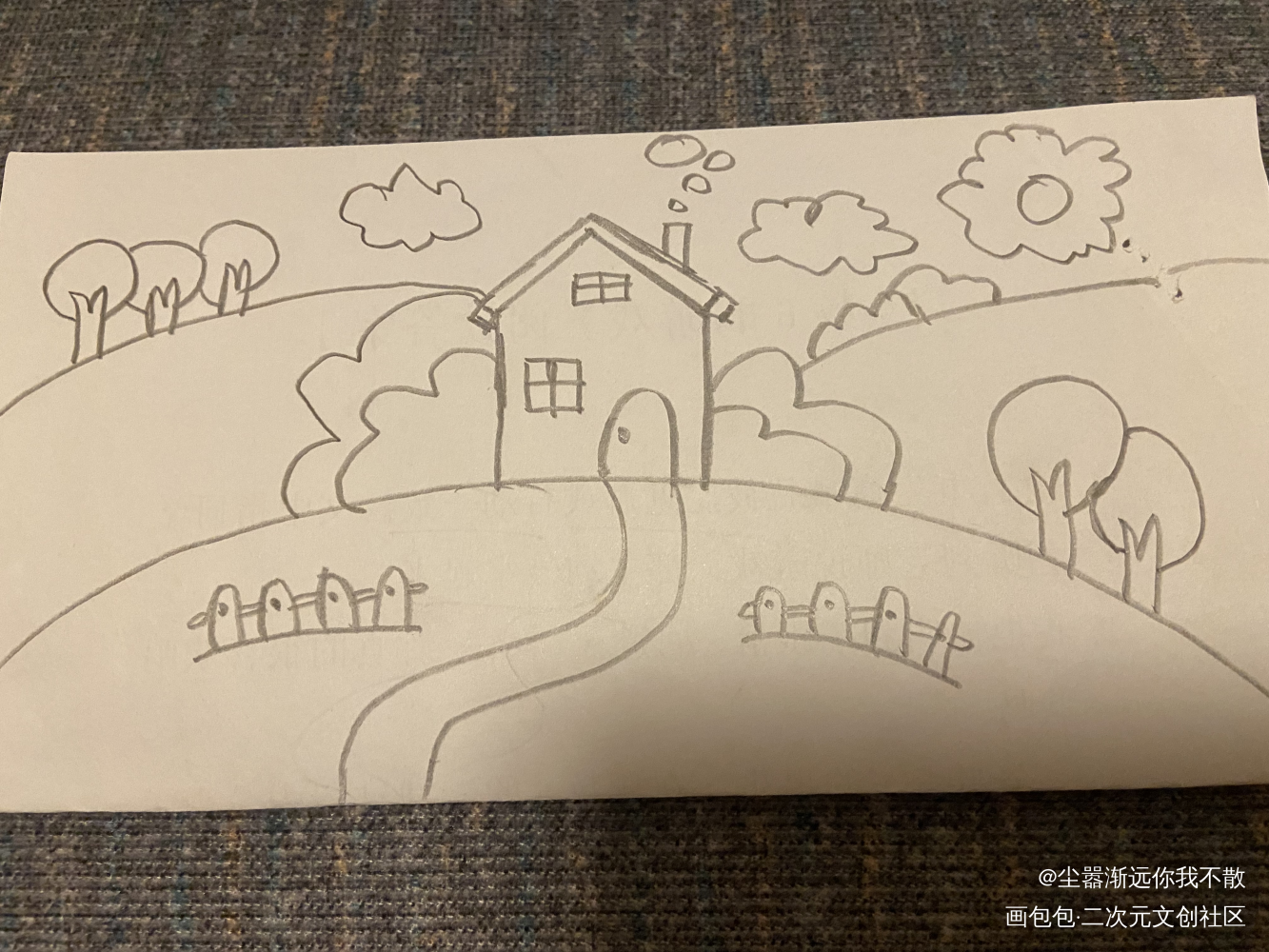 春_铅笔绘画作品