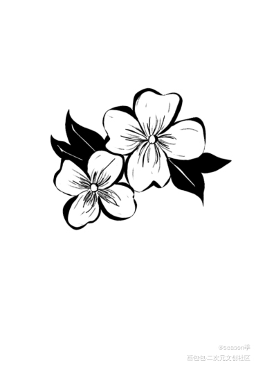 花_指绘绘画作品