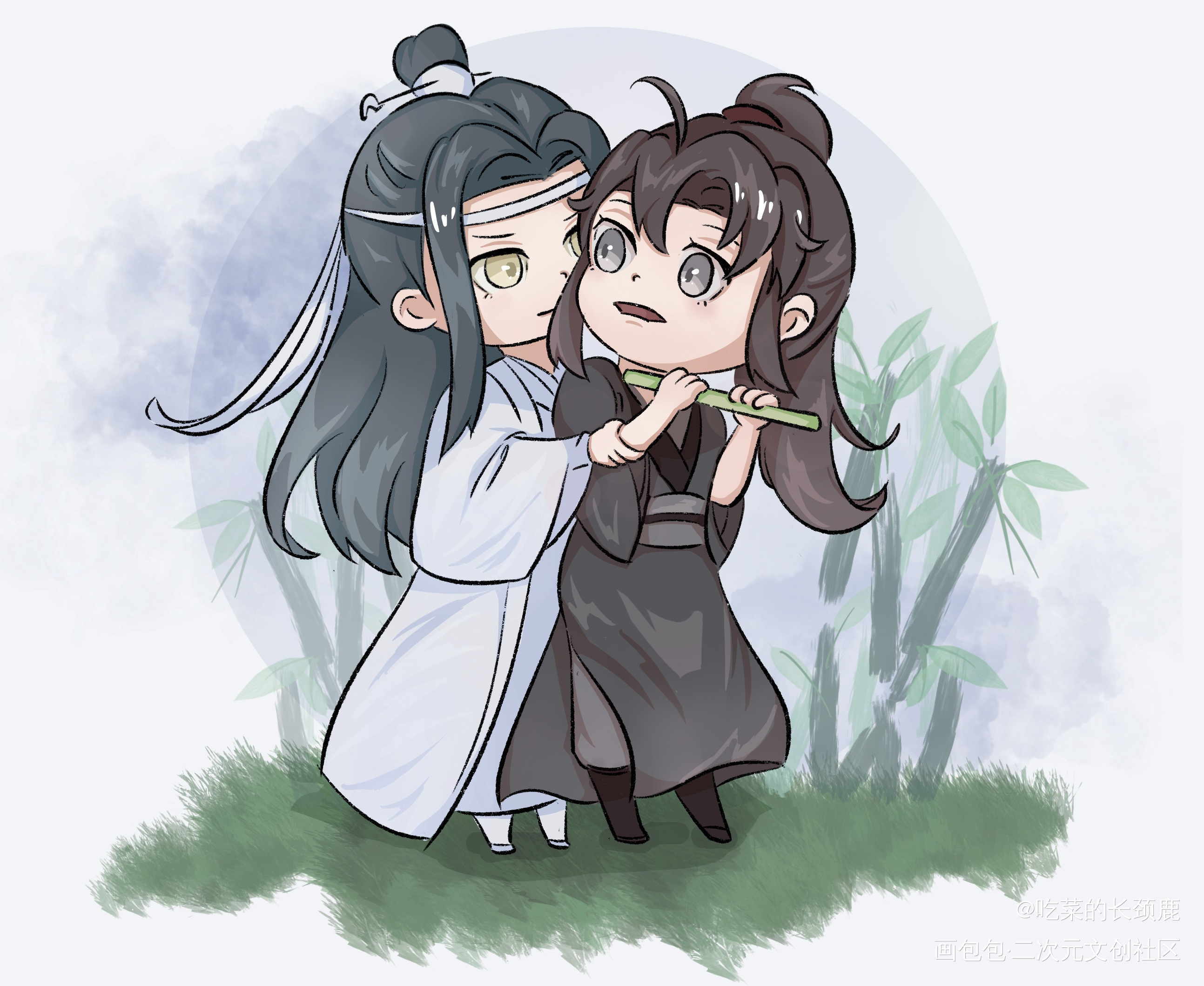 这个人,我带回蓝家了_魔道祖师忘羡蓝忘机魏无羡蓝忘机魏无羡q版唤醒